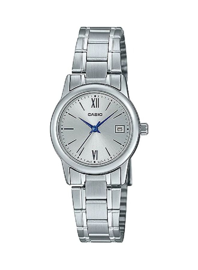Casio Women Watch Analog Silver Dial Stainless Steel Band LTP-V002D7B3UDF - Image 1