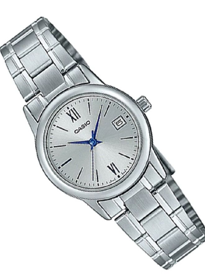 Casio Women Watch Analog Silver Dial Stainless Steel Band LTP-V002D7B3UDF - Image 2