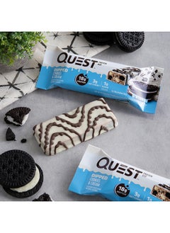 Quest Nutrition Dipped Chocolate Cookies & Cream Protein Bars, High Protein, Low Carb, Gluten Free, Keto Friendly, 12 Count  - Image 4