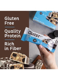 Quest Nutrition Dipped Chocolate Cookies & Cream Protein Bars, High Protein, Low Carb, Gluten Free, Keto Friendly, 12 Count  - Image 3
