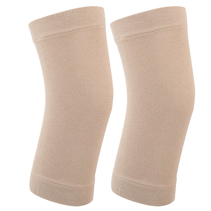 2pcs Compression Knee Sleeve Ultrathin Cotton Seamless Knee Brace Support for Pain Relief - Image 1