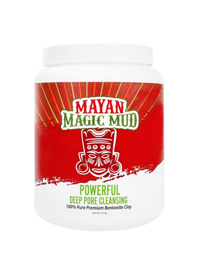 MAYAN MAGIC MUD Powerful Deep Pore Cleansing Sodium Bentonite Clay for Unisex - 32 oz Cleanser - Image 1