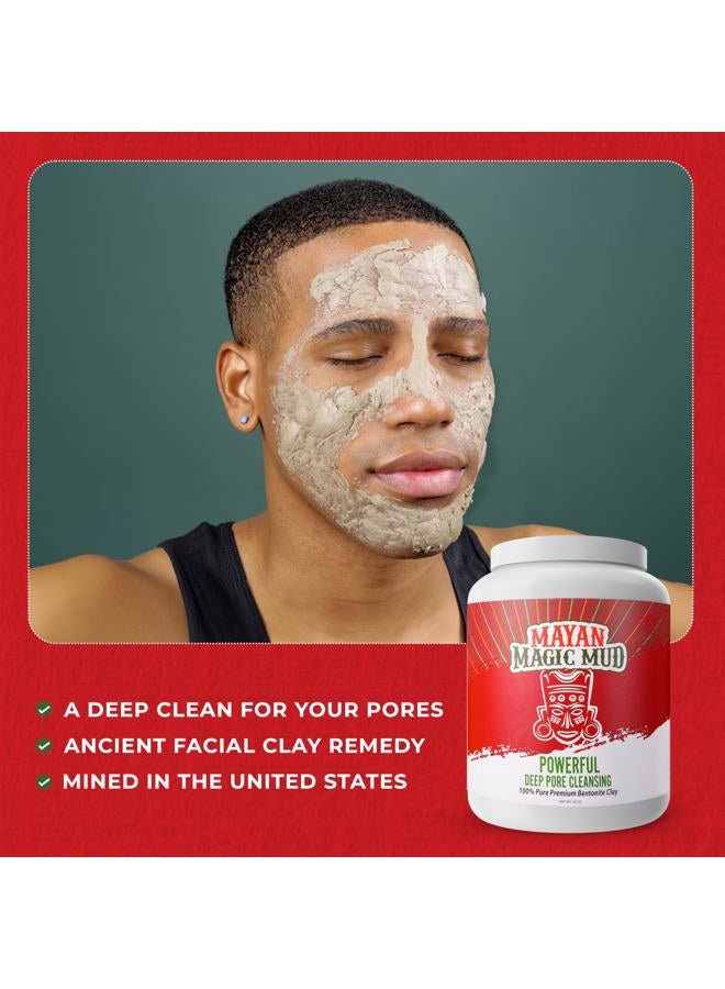 MAYAN MAGIC MUD Powerful Deep Pore Cleansing Sodium Bentonite Clay for Unisex - 32 oz Cleanser - Image 5