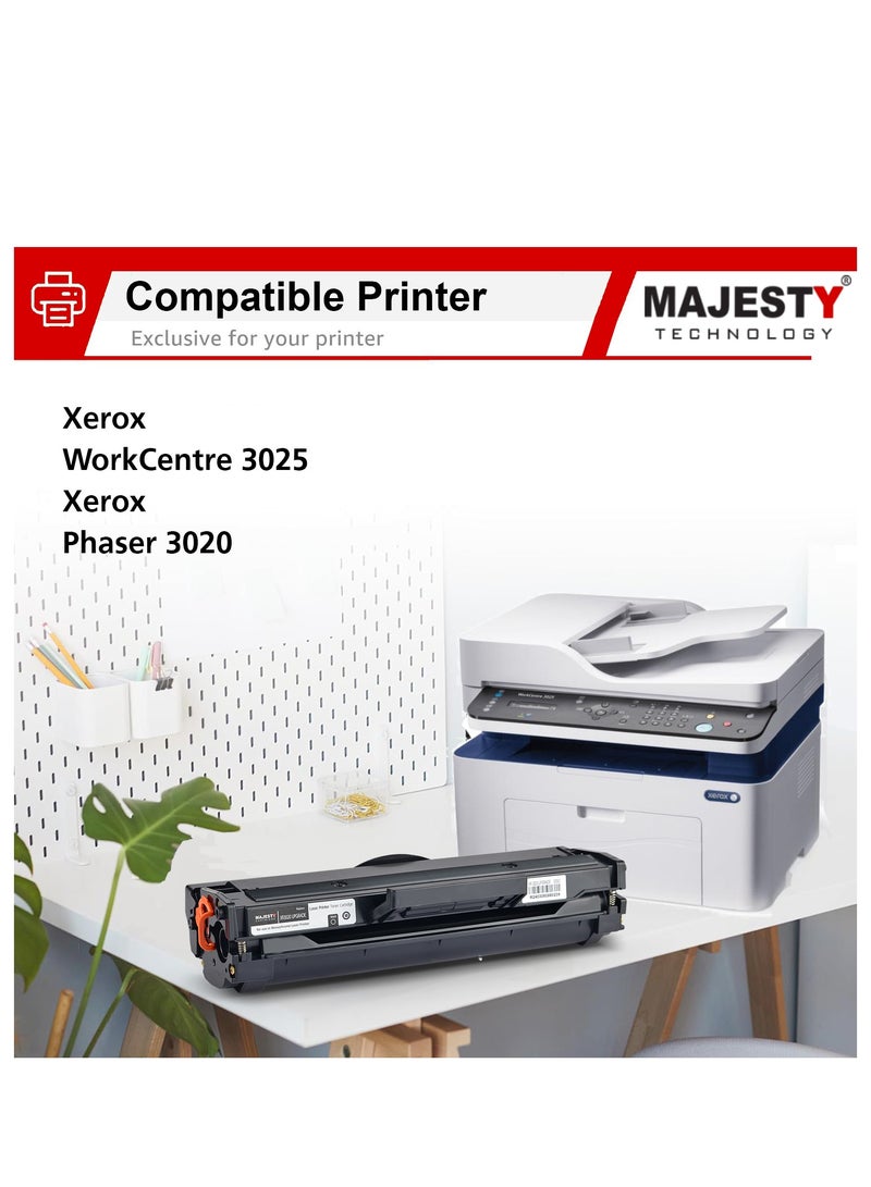 Majesty XR 3020 3025 Toner Cartridge Compatible with Xerox Phaser 3020, WorkCentre 3025 106R02773 (Black)  - Image 4