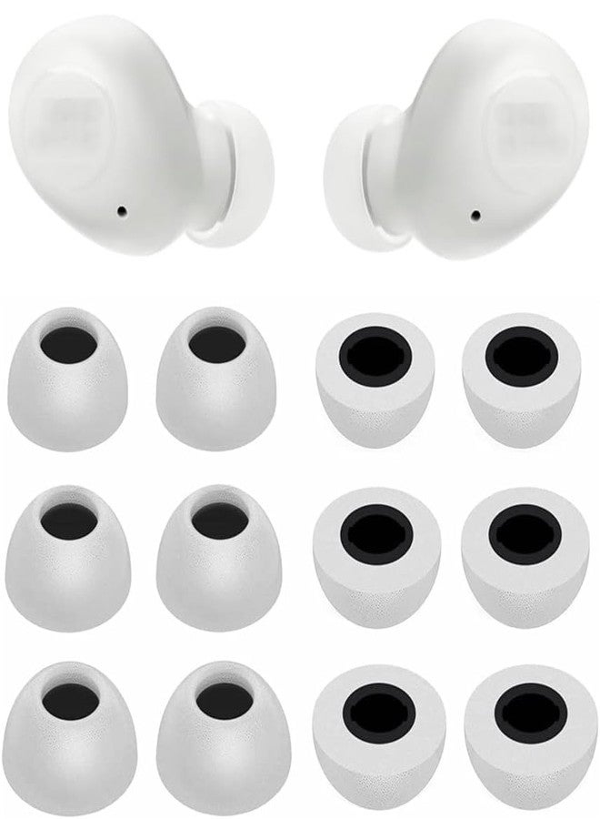 الإكس سي دي أطراف أذن إسفنجية من ALXCD متوافقة مع سماعات JBL Vibe Buds، 6 أزواج بمقاسات S/M/L، بديلة لأطراف سماعات الأذن الإسفنجية الناعمة العازلة للضوضاء، متوافقة مع سماعات JBL Vibe Buds، 6 أزواج، لون رمادي - Image 1