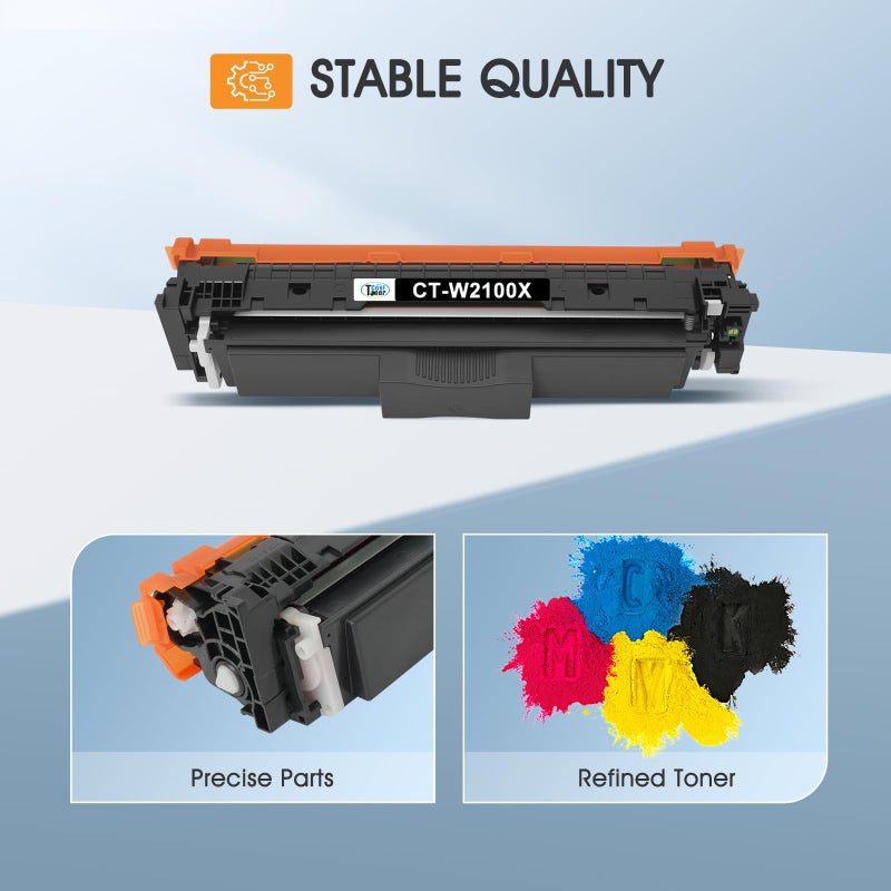 Cool Toner 210X Toner Cartridges 4 Pack 4301fdw 4301 Compatible for HP 210X 210A 210 Toner Cartridges for HP Color LaserJet Pro MFP 4301fdw 4301fdn Pro 4201dw 4201dn W2100A W2100X Printer (with Chip) - Image 4