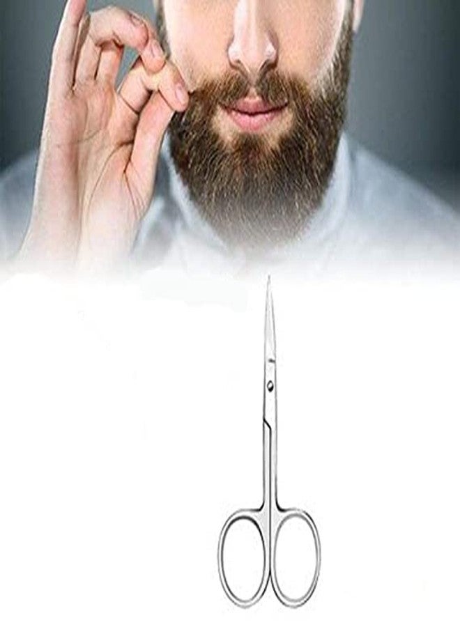 Fab Nation Stainless Steel Small Scissors For Precision Eyebrow Grooming | Nose, Beard, And Facial Hair Trimming | Bikini Hair Trimming | Manicure & Pedicure Cuticle Scissors | Pack Of 1 - Image 5
