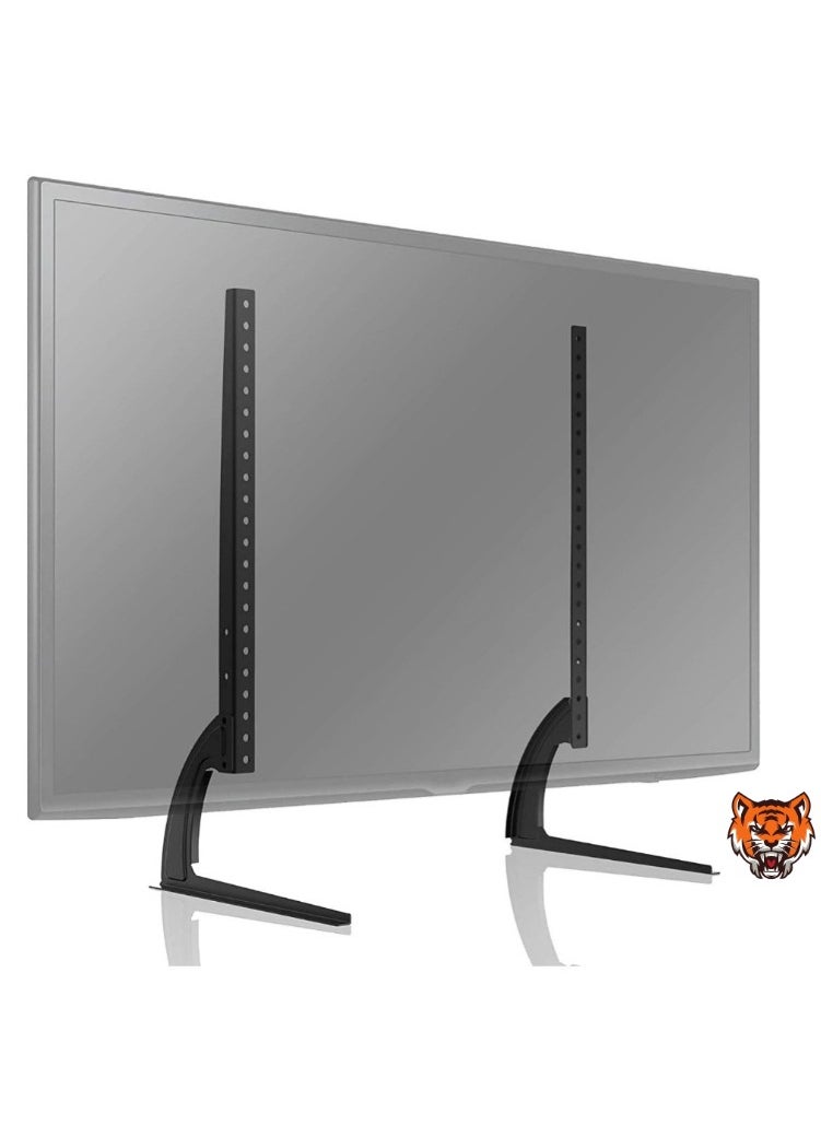 TIGER - Universal Table Top TV Stand – Fits 36-65 Inch Plasma, LCD, LED Flat or Curved Screen TVs, Height Adjustable, VESA Patterns up to 800x500mm, Supports up to 88 lbs - Image 1