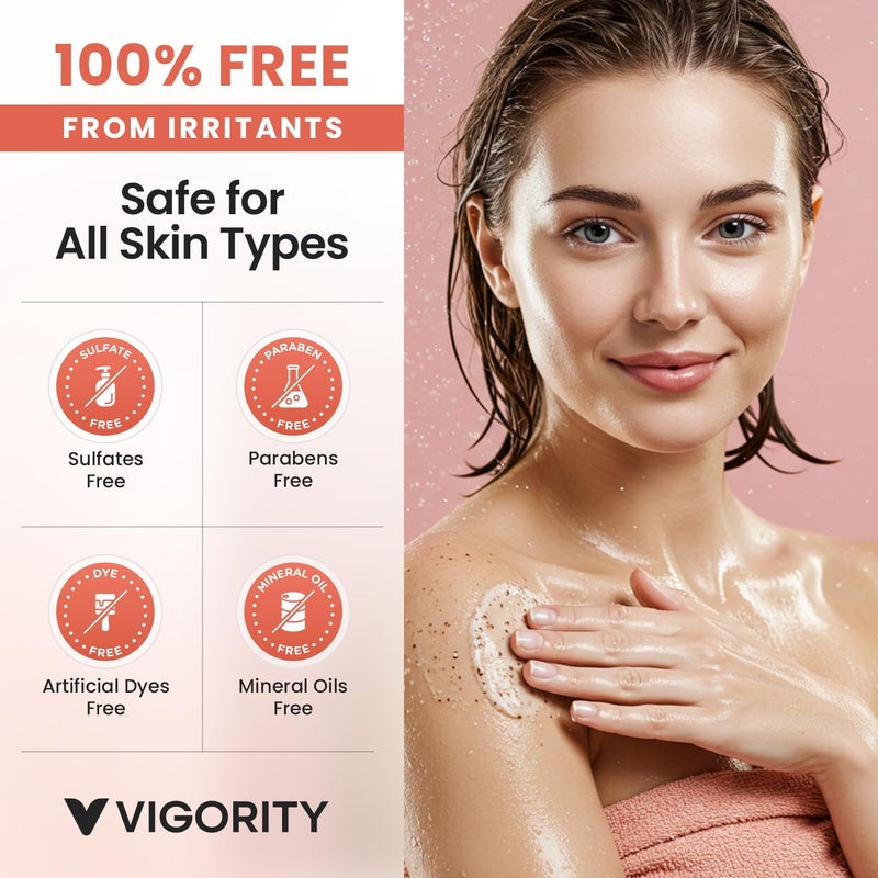 VIGORITY KP Bump Eraser Body Scrub - Keratosis Pilaris Treatment for Strawberry Legs, Chicken Skin - Exfoliating Body Scrub for Women & Men - Image 5