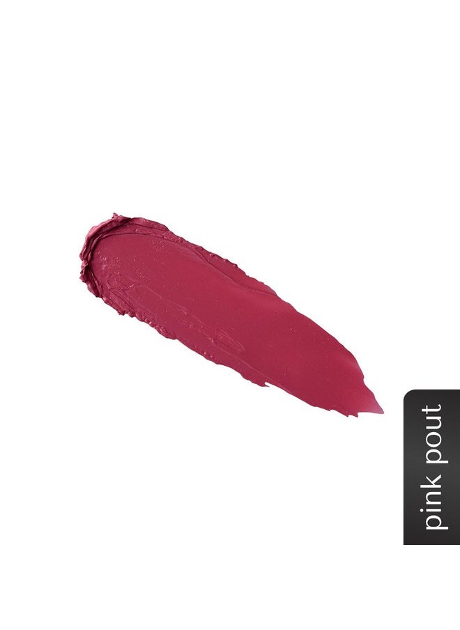 Bella Vita Organic - Bellavita Comfort Matte Bullet Lipstick| Intense Colour| Creamy Matte Finish| Intense Moisturisation| Smooth Glide| Lipsticks For Women| 4 Hr Stay, Pink Pout, 4.2 Gm - Image 1