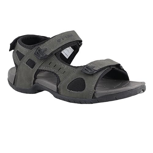 FUEL 2112-04 Anti-Skid Flexible & Breathable Casual Sports Outdoor Sandals & Floaters for Men (Grey-7UK) - Image 2