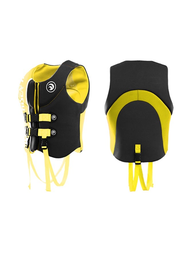 Hisea Water Sports Vest Life Jacket Black And Yellow - Image 1
