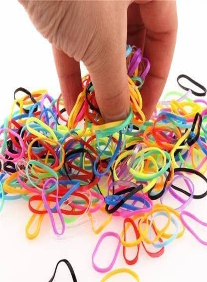 FROWWY 100-Piece Hair Rubber Band Set - Soft, Stretchy, and Multicolor Hair Ties for Everyday Wear - Image 3