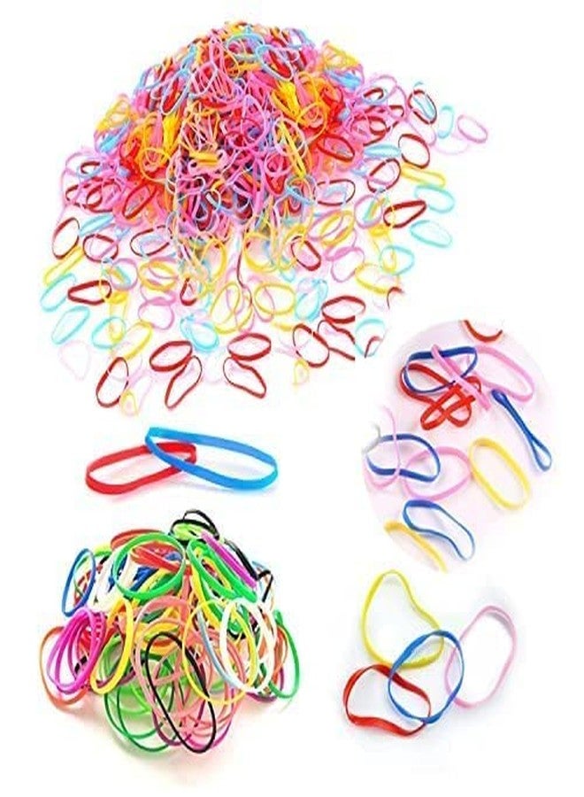 FROWWY 100-Piece Hair Rubber Band Set - Soft, Stretchy, and Multicolor Hair Ties for Everyday Wear - Image 2