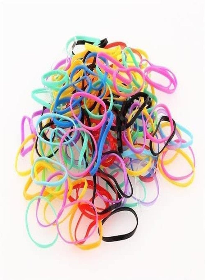 FROWWY 100-Piece Hair Rubber Band Set - Soft, Stretchy, and Multicolor Hair Ties for Everyday Wear - Image 5
