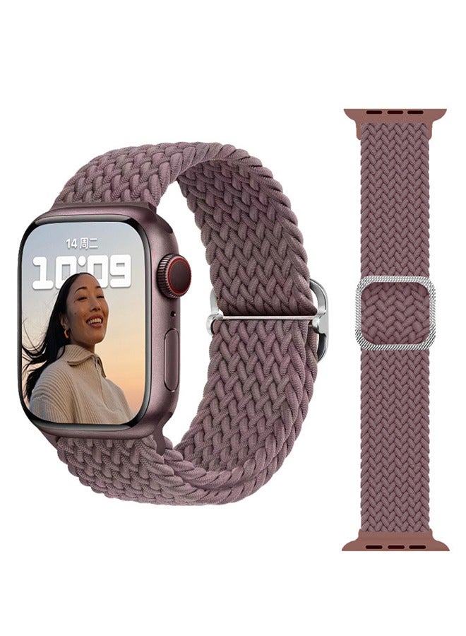 Fits Apple Watch Series 9 GPS 45mm/Watch Series 9 GPS+ 45mm Adjustable Woven Replacement Band Stretchable Elastic Sports Band  - Image 1