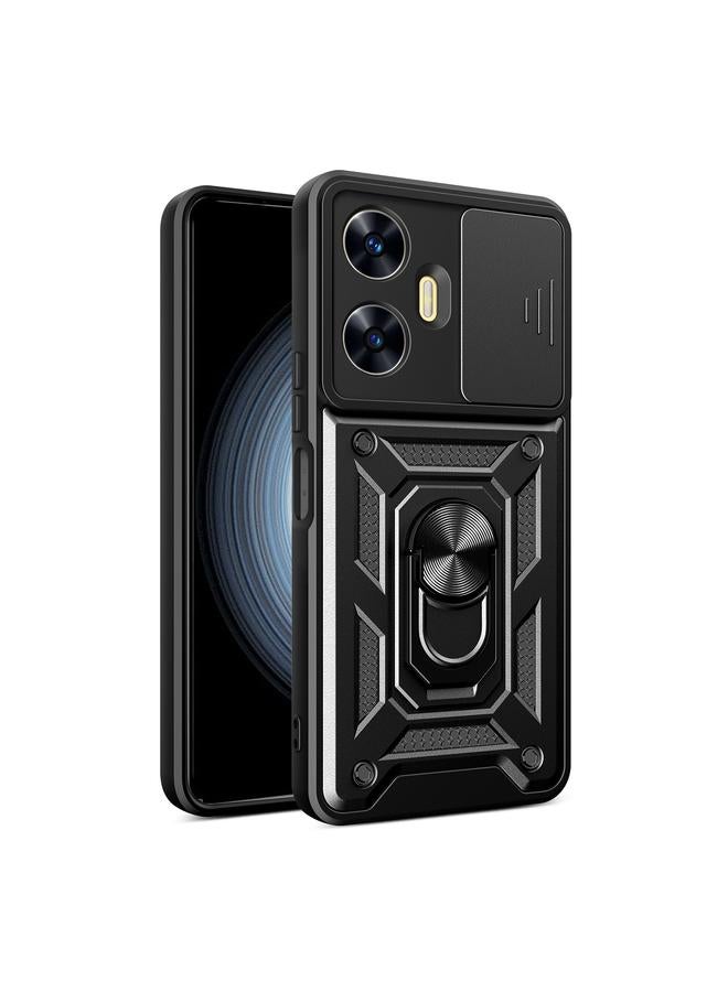 S-TOP Case For Realme C55 4G Sliding Camera Cover Design TPU+PC Phone Case - Image 1