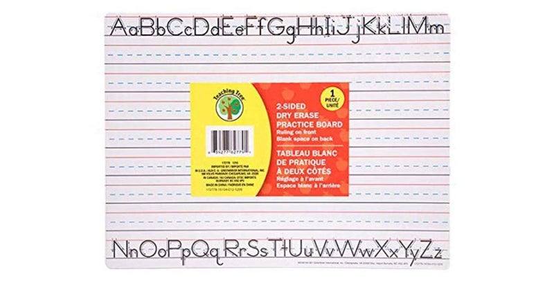 Teaching Tree 2 Sided Dry Erase Board Eraser Marker Hand Writing Practice - Image 2