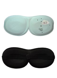 Generic Memory Foam Sleep Mask, Blackout Eye Cover Eye Mask Eyeshade, Comfortable & Soft Blinder, Adjustable Strap for Sleeping, Travel, Shift Work, Naps, Night Blindfold  - Image 1