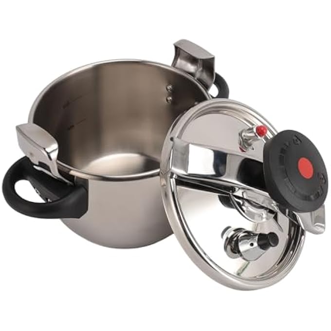 Jiawu Stainless Steel Pressure Cooker NonSlip Handle 3L Stainless Steel Pressure Cooker Multifunctional For Kitchen - Image 1