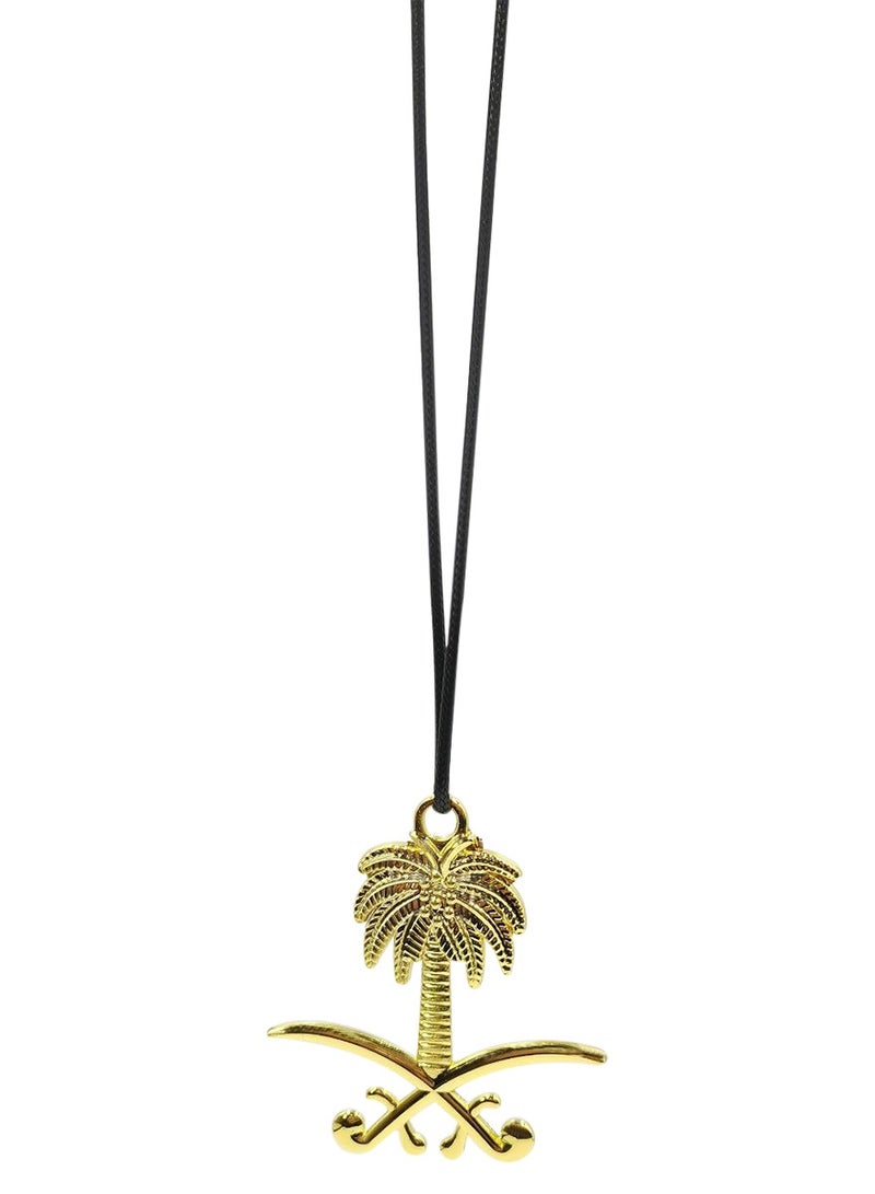 FAJ Saudi Arabia Emblem Keychain Car Emblem Car Mirror Hanging Pendant Metal Mini Car Decoration Chain 1 Pcs - Image 2