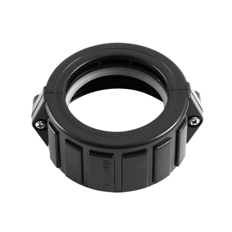 Split Nut Pair: Black Pump Union - Spa Hot Tub Repair Parts for DIY Spa Maintenance & Hot Tub Pump Repair - Image 1