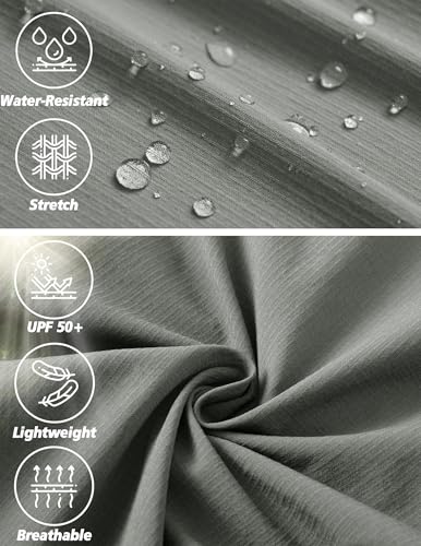 AREOUTS Men's Cargo Work Hiking Pants Lightweight Water Resistant Quick Dry Fishing Travel Camping Outdoor Breathable Multi Pockets Sage Green S - Image 4