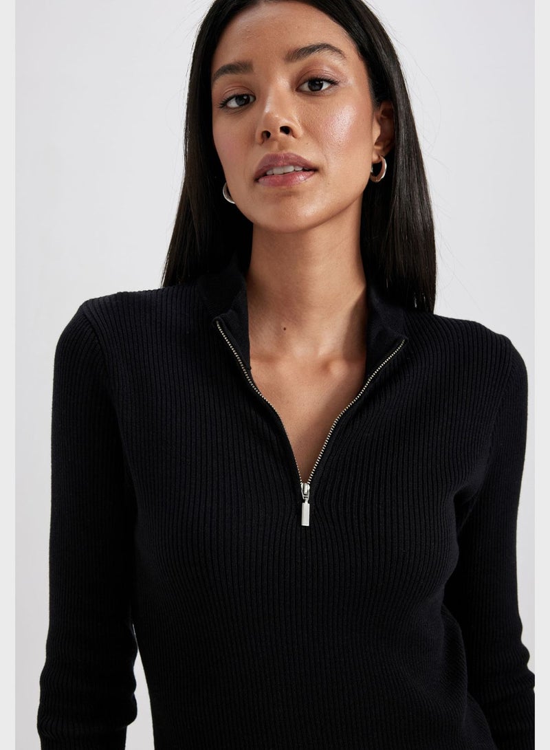DeFacto Zip Detail Top - Image 3