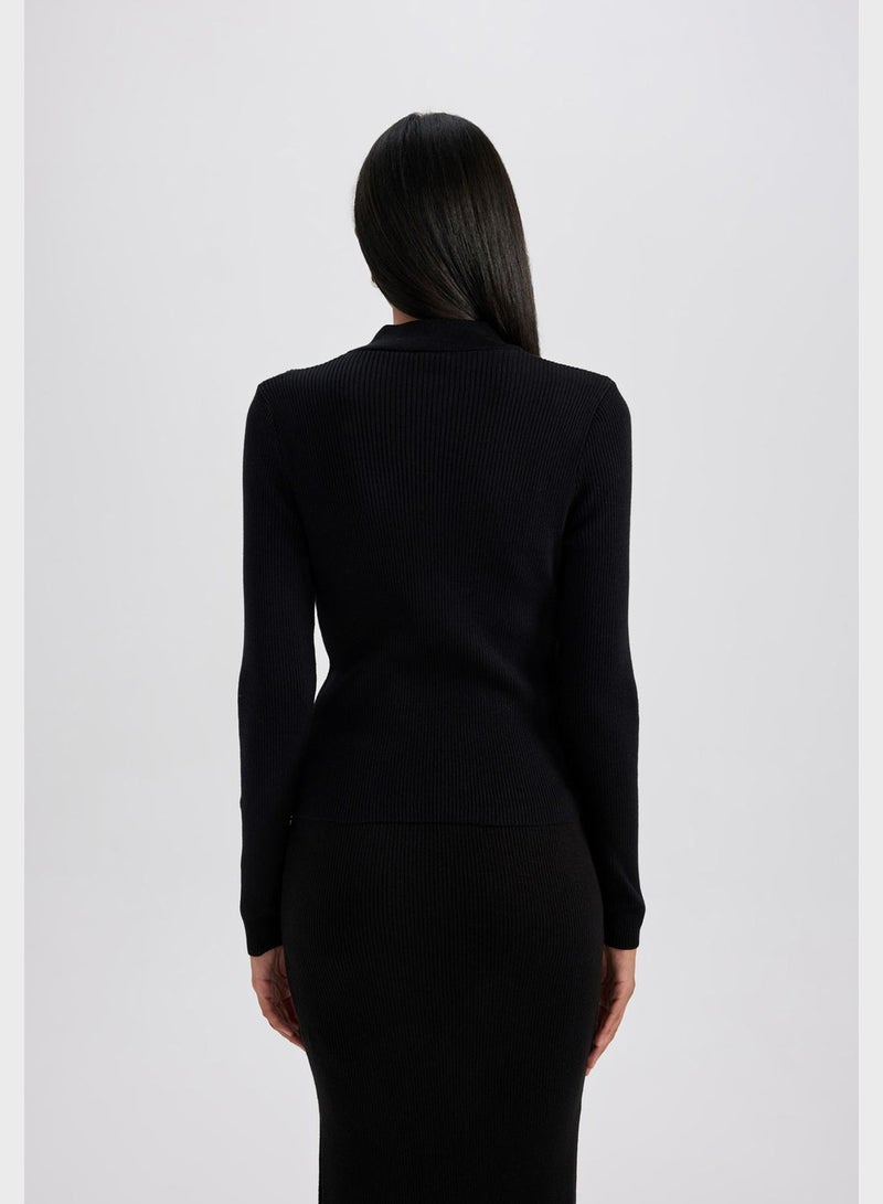 DeFacto Zip Detail Top - Image 2