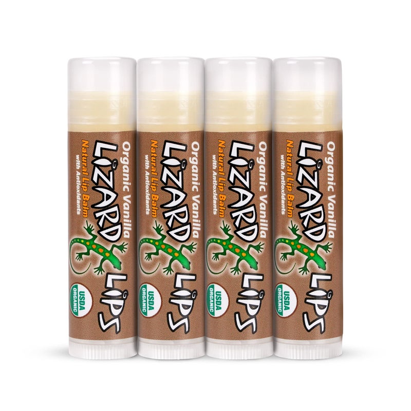 Lizard Lips USDA Certified Organic - Vanilla 4 Pack - Image 1