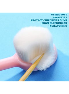 Patelai 6 Pieces Kids Extra Soft Nano Toothbrush Children Bristles Children Micro Nano Manual Toothbrush Set with 20000 Bristles for Age 3and Above Boys Girls Gum Protecting Cleaning(Cute Style)  - Image 3