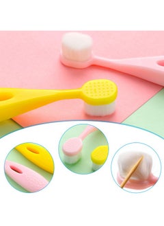 Patelai 6 Pieces Kids Extra Soft Nano Toothbrush Children Bristles Children Micro Nano Manual Toothbrush Set with 20000 Bristles for Age 3and Above Boys Girls Gum Protecting Cleaning(Cute Style)  - Image 4