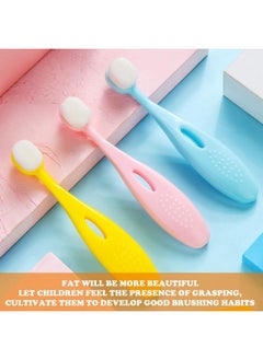 Patelai 6 Pieces Kids Extra Soft Nano Toothbrush Children Bristles Children Micro Nano Manual Toothbrush Set with 20000 Bristles for Age 3and Above Boys Girls Gum Protecting Cleaning(Cute Style)  - Image 5