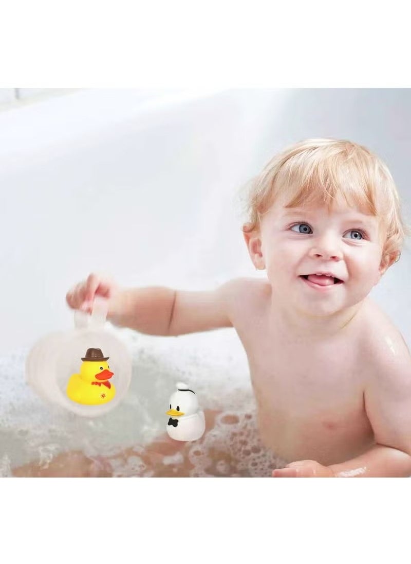 Realfrog 10-Piece Little Yellow Duck Bath Toys, Fun Role-Playing Water Toys for Kids, Ideal for Bath/Swimming/Water Play  - Image 2