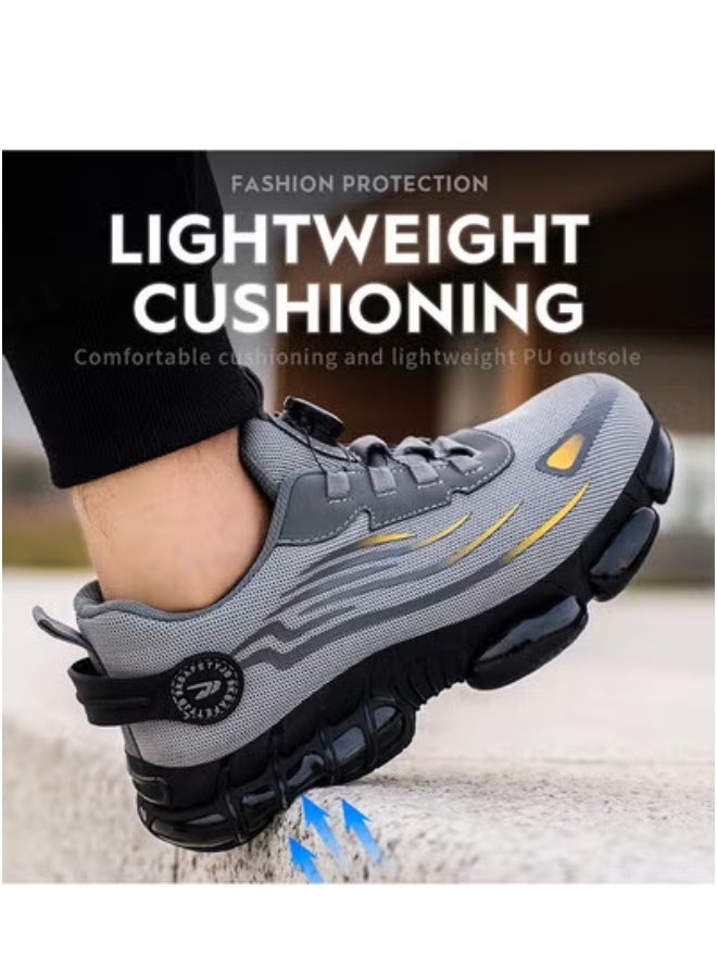 VICTGOAL Steel Toe Shoes for Men Lightweight Safety Shoes Comfortable Puncture Proof Slip On Indestructible Work Shoes - Image 5