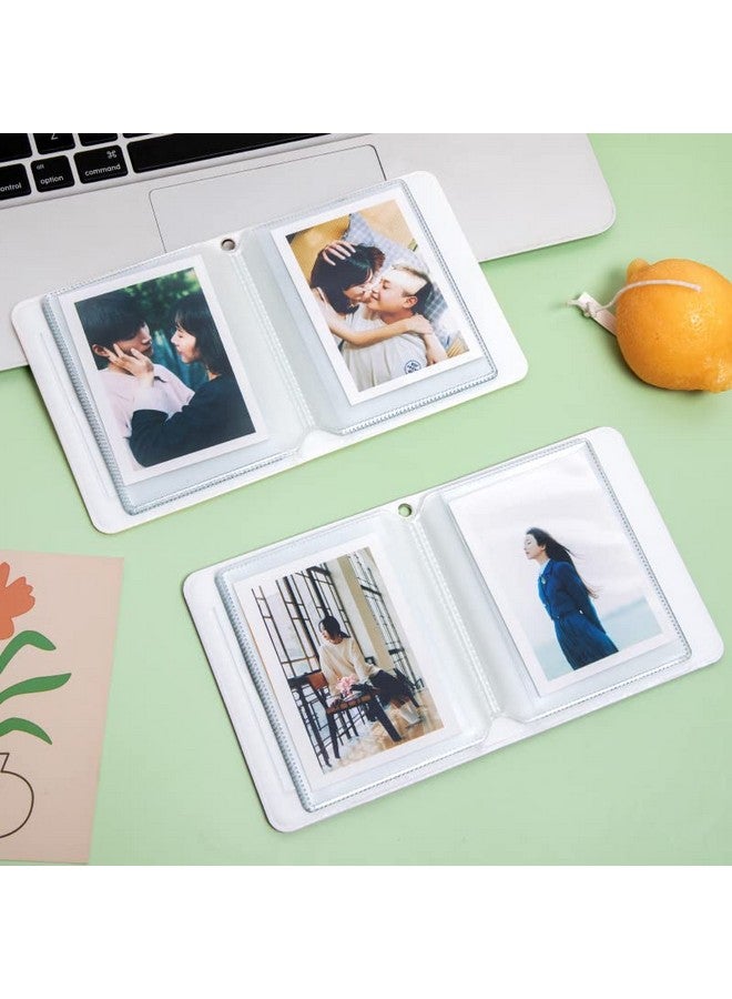 BetterJonny 2 Pcs Love Heart Photocard Holder Book Betterjonny 3 Inch Mini Photo Album Heart Hollow Card Binder Pendant 32 Pockets Kpop Photocard Binder For Star Chasing Photo Collection (White Black) - Image 4