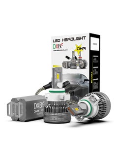 5202 100W 12.000LM SET 6500K LED Car Headlights 300% Brightness New 6500K Cool White Bulb High Beam and Low Beam - 2 Pcs