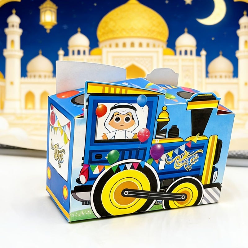 Gift Box 6 Piece Set Random Styles Cartoon Character Design Eid Mubarak Ramadan Gift Paper Box For Her Him - Image 2