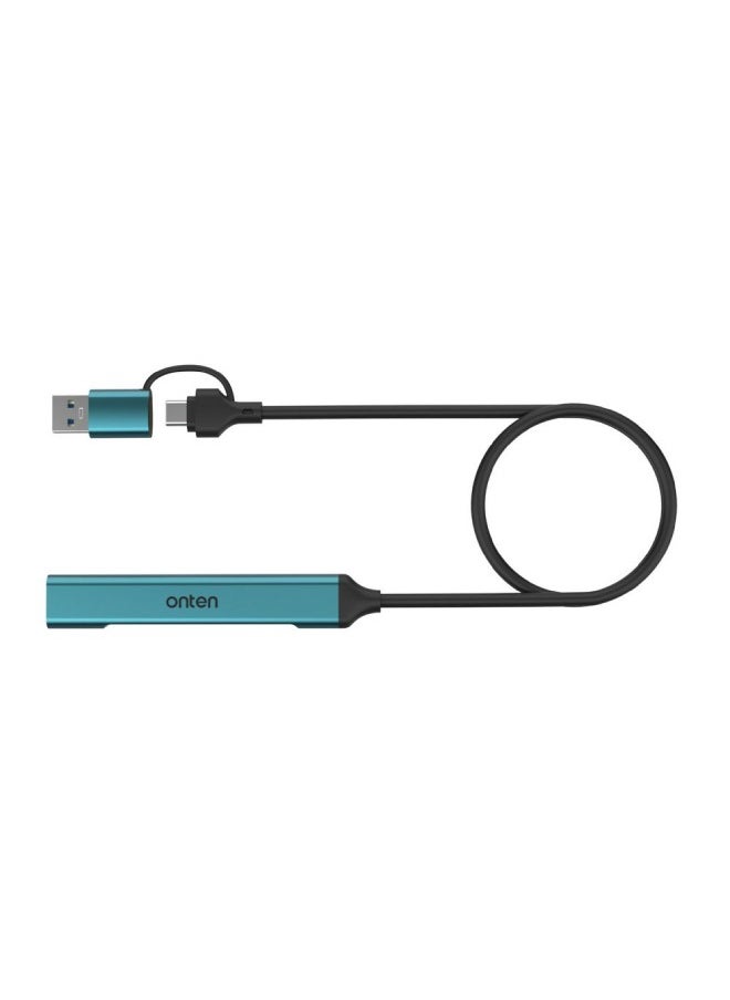 onten 4 in 2 USB-C & USB 3.0 4-Port HUB (OTN-UCA9701)  - Image 3