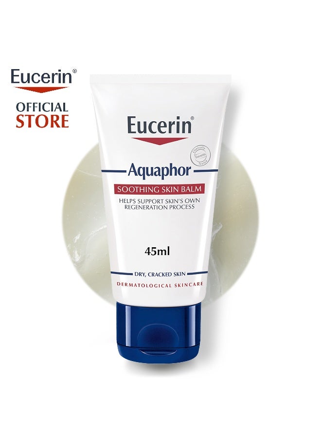 Eucerin Aquaphor Soothing Body Skin Balm With Glycerin And Panthenol, Daily Moisture Fragrance-Free White 45ml - Image 1