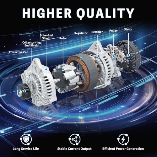 Lazenta 104211-3910 High Output Alternator 135A 12V Compatible with Honda Civic 2016 2017 2018 2019 2020 2021 2022 L4 2.0L,Replacement 31100-5BA-A01RM - Image 5