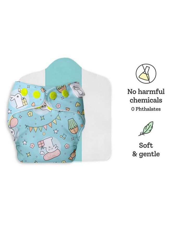 Superbottoms Cloth Diapers For Babies Cloth Diaper Combo Pack Of 2 Freesize Unonew Version; Reusable Cloth Diapers For Babies 0 To 3 Years ; With 2 Organic Cotton Inserts;Pads - Image 4
