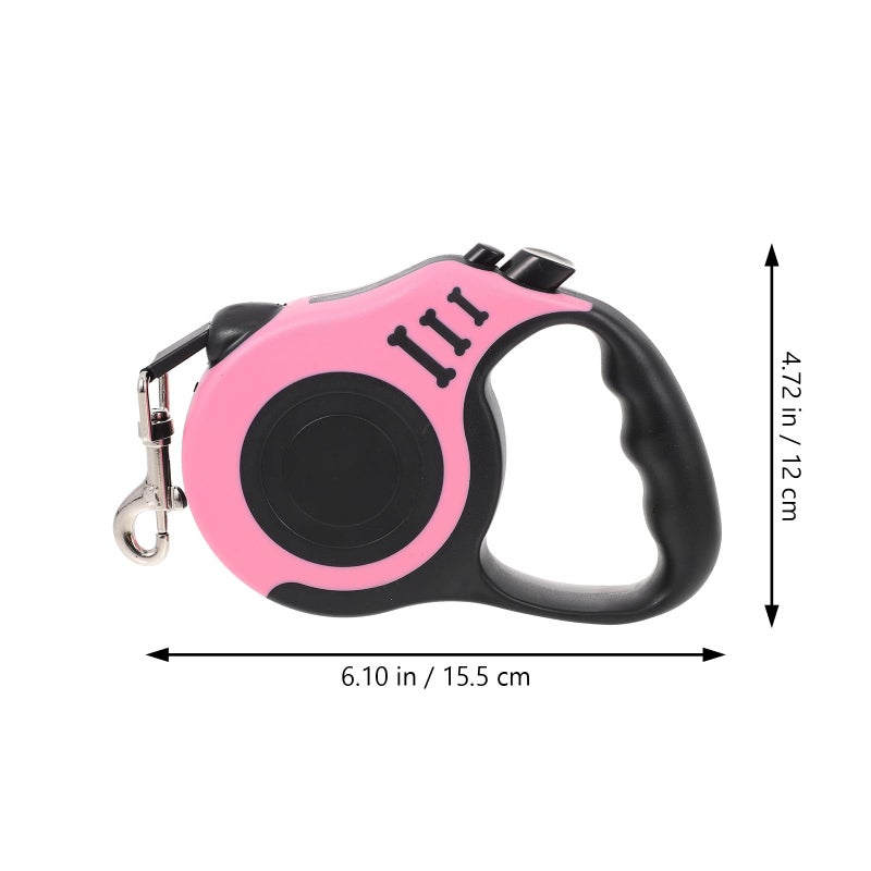 Retractable Dog Leash 3M Pink Tape Automatic Walking Leash For Outdoor Home Use - Image 3
