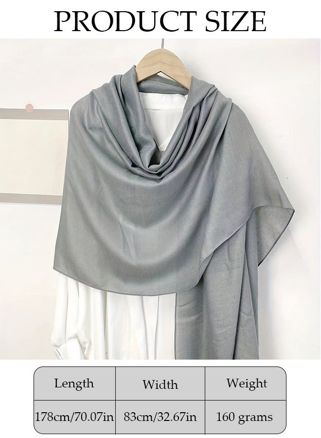 DUNISO Hijab for Women Muslim Cotton Hijab Fashion Hijab Scarf, Elegant Modest Muslim Islamic Ramadan Soft Lightweight Jersey Hijab Long Scarf  - Image 2