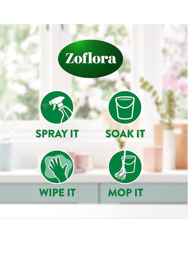 Zoflora - Zoflora-Multi-purpose Concentrated Disinfectant All Surface Cleaner-Floor Cleaner-Effective against bacteria & Viruses-Long Lasting Bluebell Woods Fragrance-Eliminates Odour-All Day Fresh-500ml - Image 1