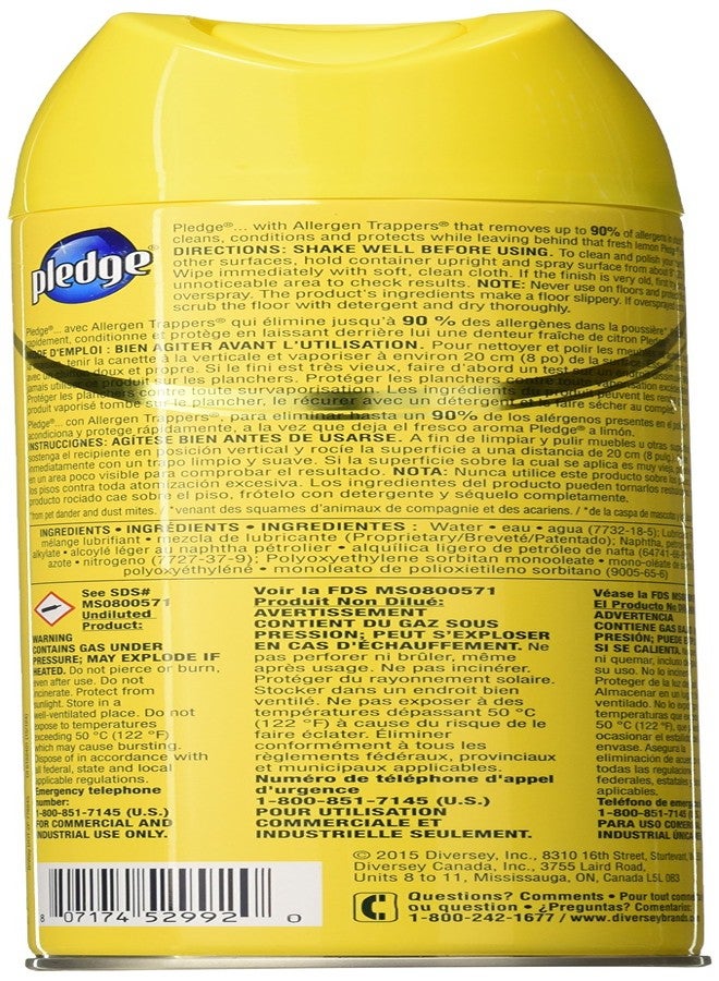 Pledge 3 Pack 13.8 Oz Lemon Scent Pledge Furniture Polish - Image 2