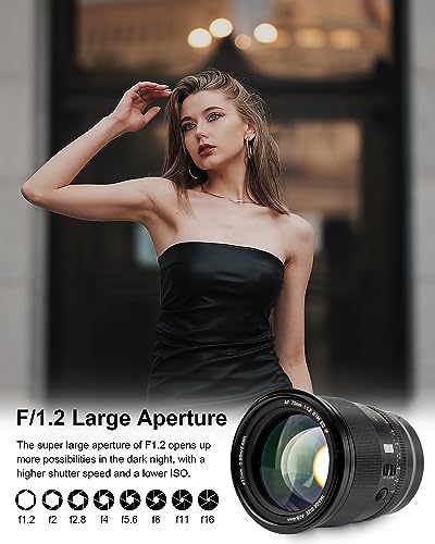VILTROX عدسة VILTROX 75mm f/1.2 F1.2 PRO Z Mount بؤرة تلقائية التركيز APS-C لكاميرات نيكون Z-Mount عدسة واسعة الزاوية APS-C AF متوافقة مع كاميرات نيكون Z-Mount Z9 Z8 Z7 Z7II Z6 Z6II Z5 Z50 Z30 ZFC - Image 4