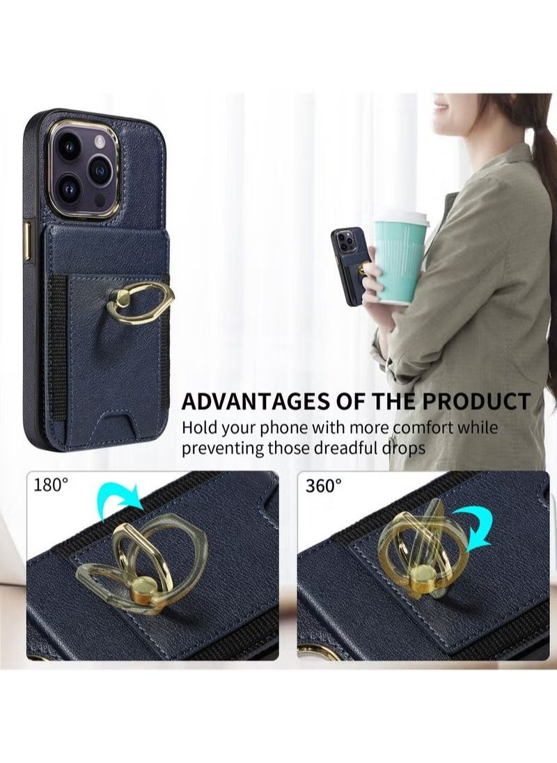X-level - iPhone 15 Pro Max/iPhone 15 Ultra Case Wallet With Credit Card Cover With Flip Premium Leather Phone Ring Stand Holder Kickstand Heavy Duty Protective Cover Accessories Protection - Image 1