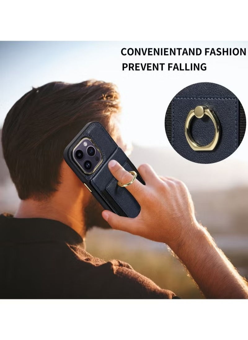 X-level - iPhone 15 Pro Max/iPhone 15 Ultra Case Wallet With Credit Card Cover With Flip Premium Leather Phone Ring Stand Holder Kickstand Heavy Duty Protective Cover Accessories Protection - Image 1