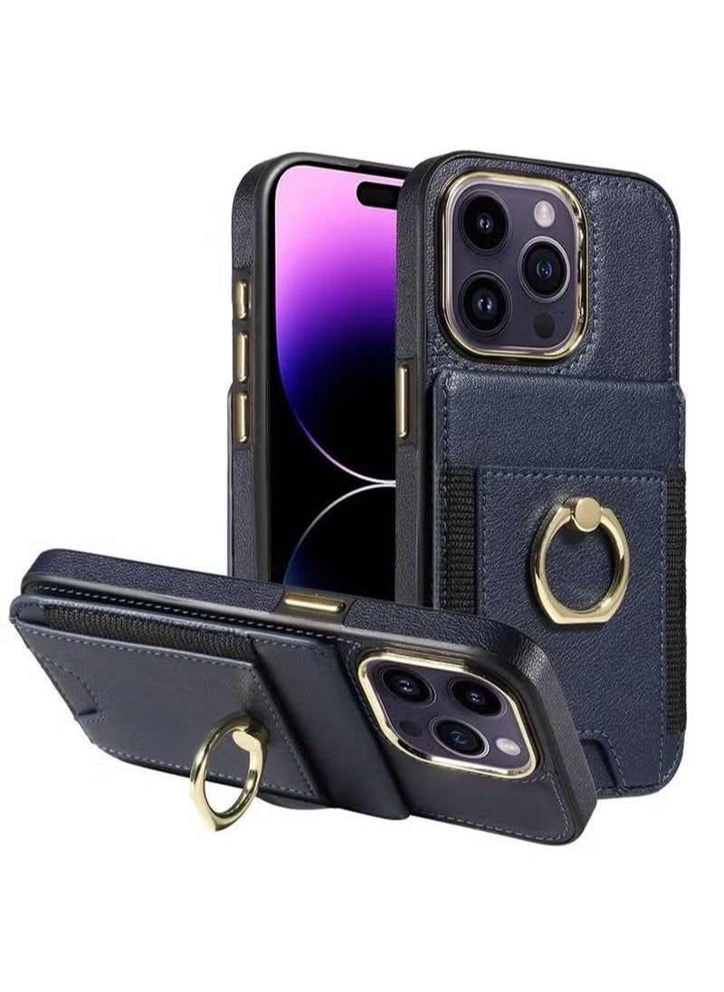X-level - iPhone 15 Pro Max/iPhone 15 Ultra Case Wallet With Credit Card Cover With Flip Premium Leather Phone Ring Stand Holder Kickstand Heavy Duty Protective Cover Accessories Protection - Image 1